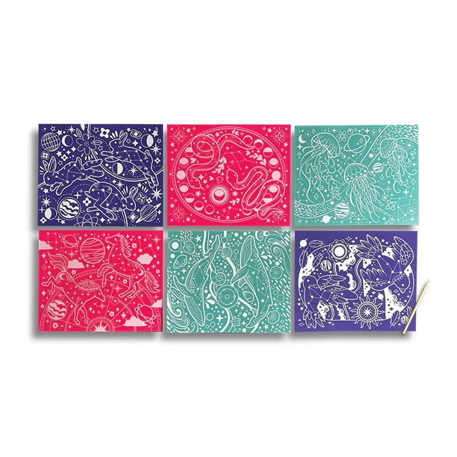 Scratch & Shine Scratch Cards - Celestial Skies - US 8073