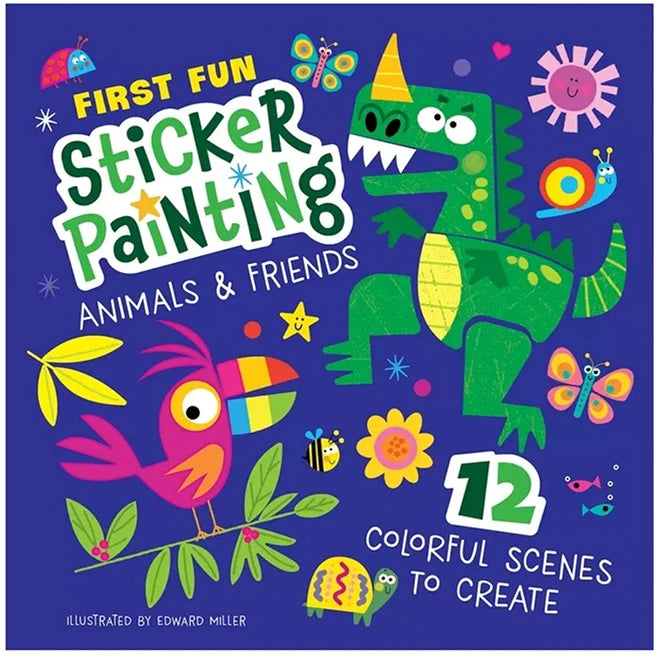 First Fun Sticker Painting - Animals & Friends - Best for Ages 3 to 7 - US 3770