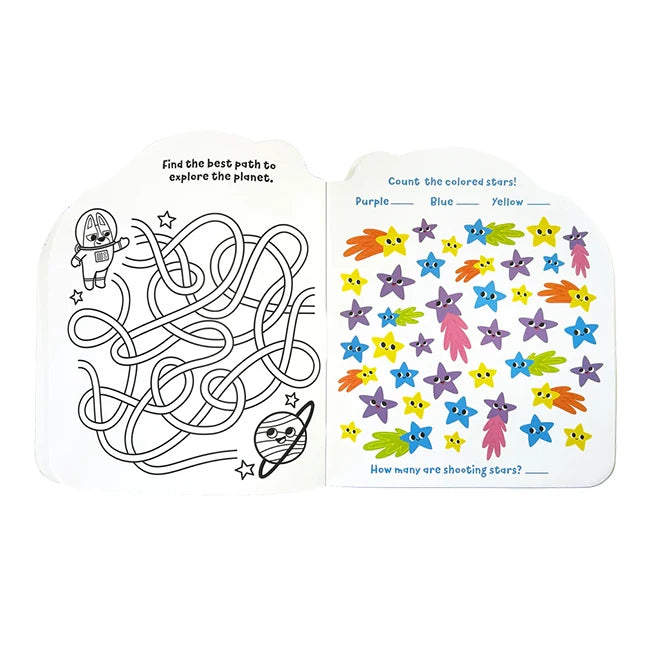Playful Pages Activity Book - Pets in Space - - Fat Brain Toys - US 2686