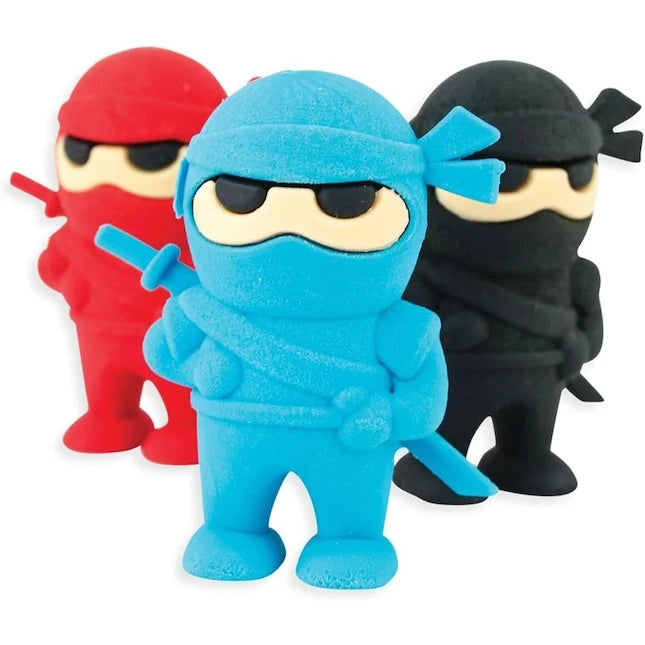 Ninja Erasers Set of 3 - Best Arts & Crafts for Ages 6 to 12 - US 9447