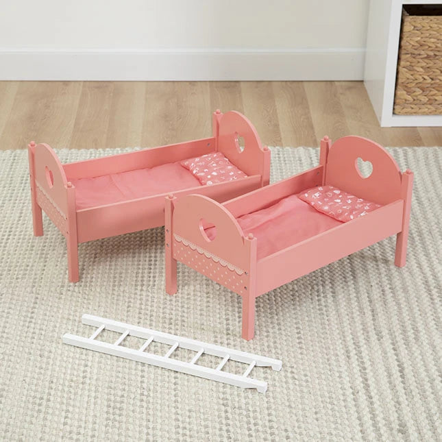 Emery's World - Pretend &amp; Play Double Doll Bed - Best for Ages 3 to 6 - US 3723