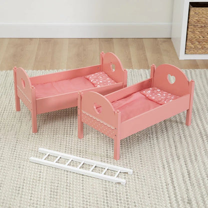 Emery's World - Pretend &amp; Play Double Doll Bed - Best for Ages 3 to 6 - US 3723