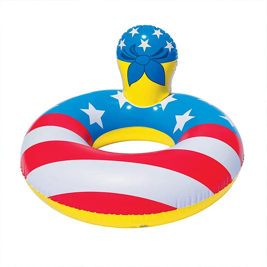 Patriotic Rubber Duck Pool Float - Best Active Play for Ages 8 to 12 - US 6293