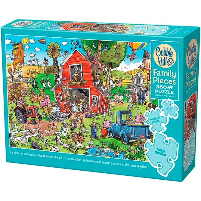 Farmyard Folly Family Pieces Puzzle - 350 pc - - Fat Brain Toys - US 4220