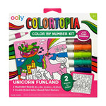 Colortopia Color By Number Kit - Unicorn Funland - - Fat Brain Toys - US 1442
